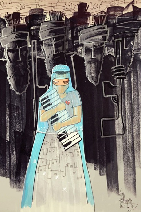 Shamsia_Hassani_afghanistan_femistische_Kunst